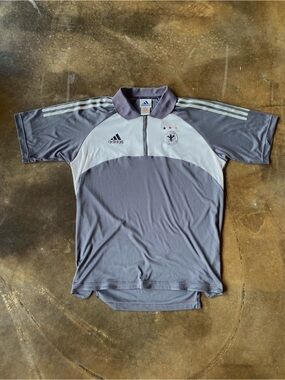 VTG Y2K Adidas Deutscher Fussball-Bund German Soccer Football Climalite Jersey